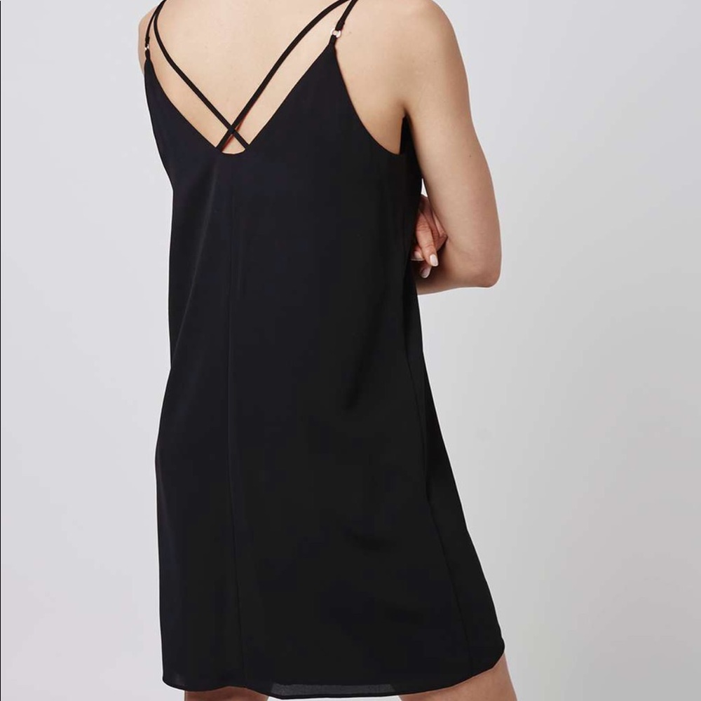 Cross Strap Slip Dress